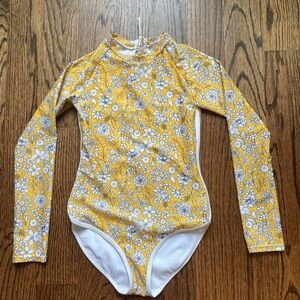 Art Class Yellow Floral One Piece Swimsuit